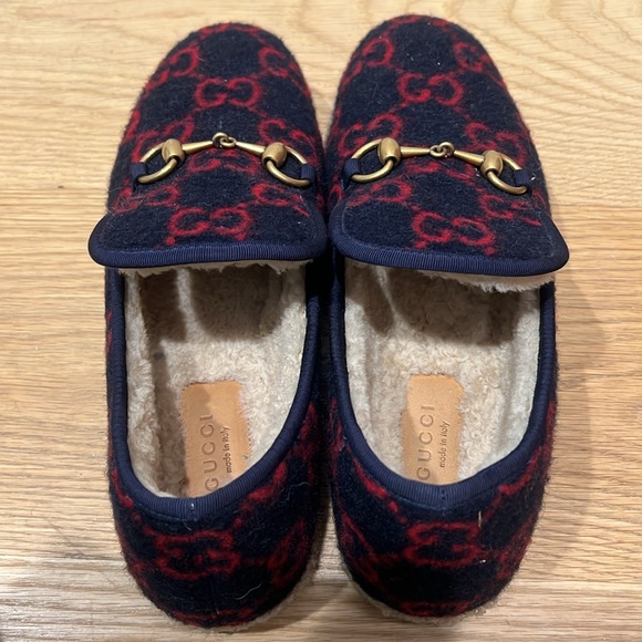 Gucci fria gg merino wool shearling horsebit loafers - Picture 3 of 3